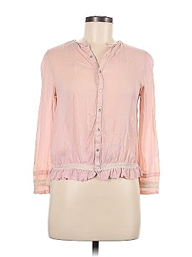 Zara Basic Long Sleeve Button-Down Shirt (view 1)