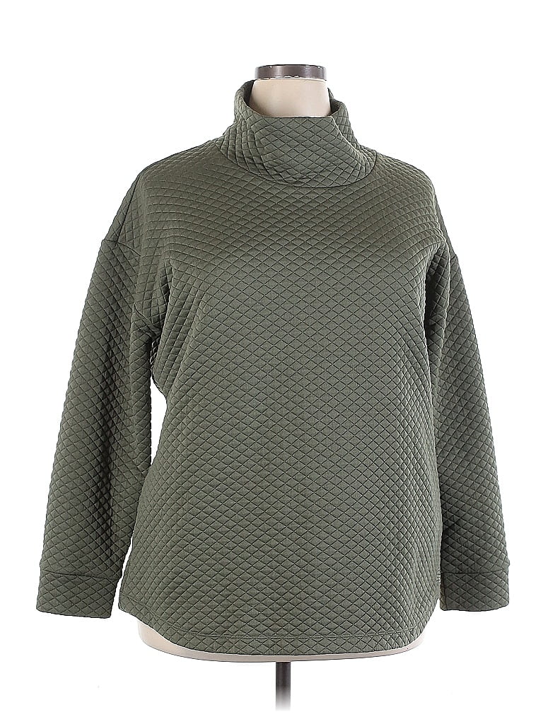 New Balance Green Turtleneck Sweater Size 2X (Plus) - 65% off | ThredUp