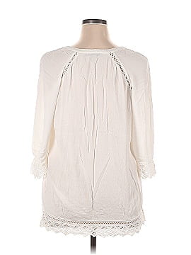 Pale Sky 3/4 Sleeve Blouse (view 2)