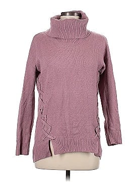 Pink Rose Turtleneck Sweater (view 1)