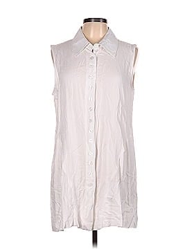 Simply Noelle Sleeveless Button-Down Shirt (view 1)