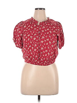 American Eagle Outfitters Short Sleeve Blouse (view 1)