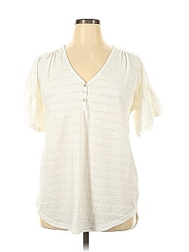 Suzanne Betro Short Sleeve Henley (view 1)
