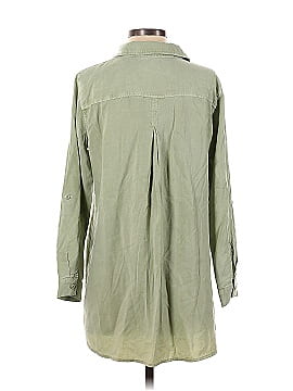 Side Stitch Long Sleeve Button-Down Shirt (view 2)