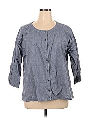 Eileen Fisher 3/4 Sleeve Button Down Shirt