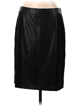 Kasper Faux Leather Skirt (view 1)