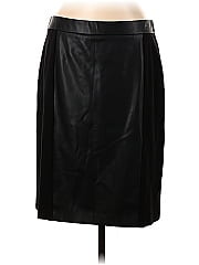 Kasper Faux Leather Skirt