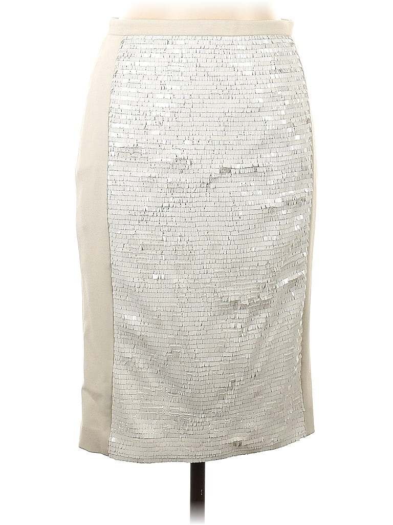 Pre-owned H&m Formal Skirt In Silver