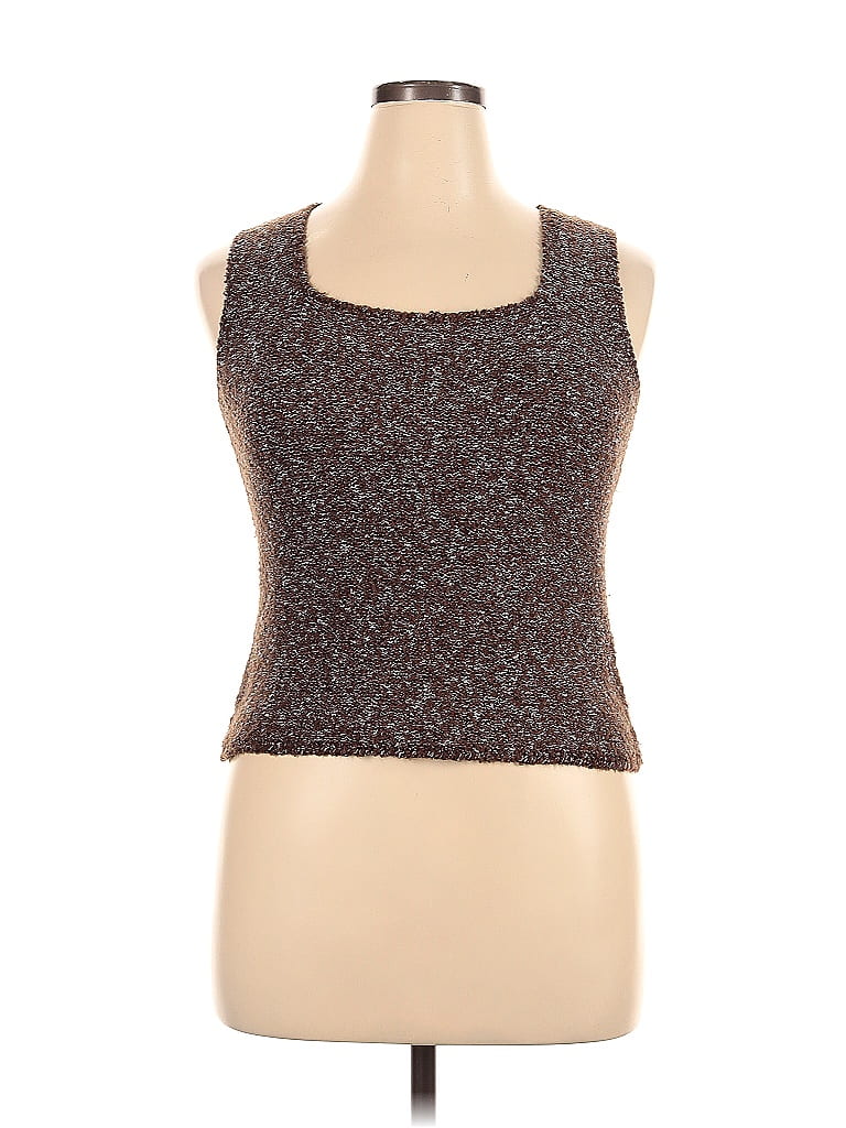 One Girl Who Brown Pullover Sweater Size XL - photo 1