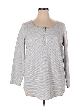 Woman Within Long Sleeve Henley (view 1)