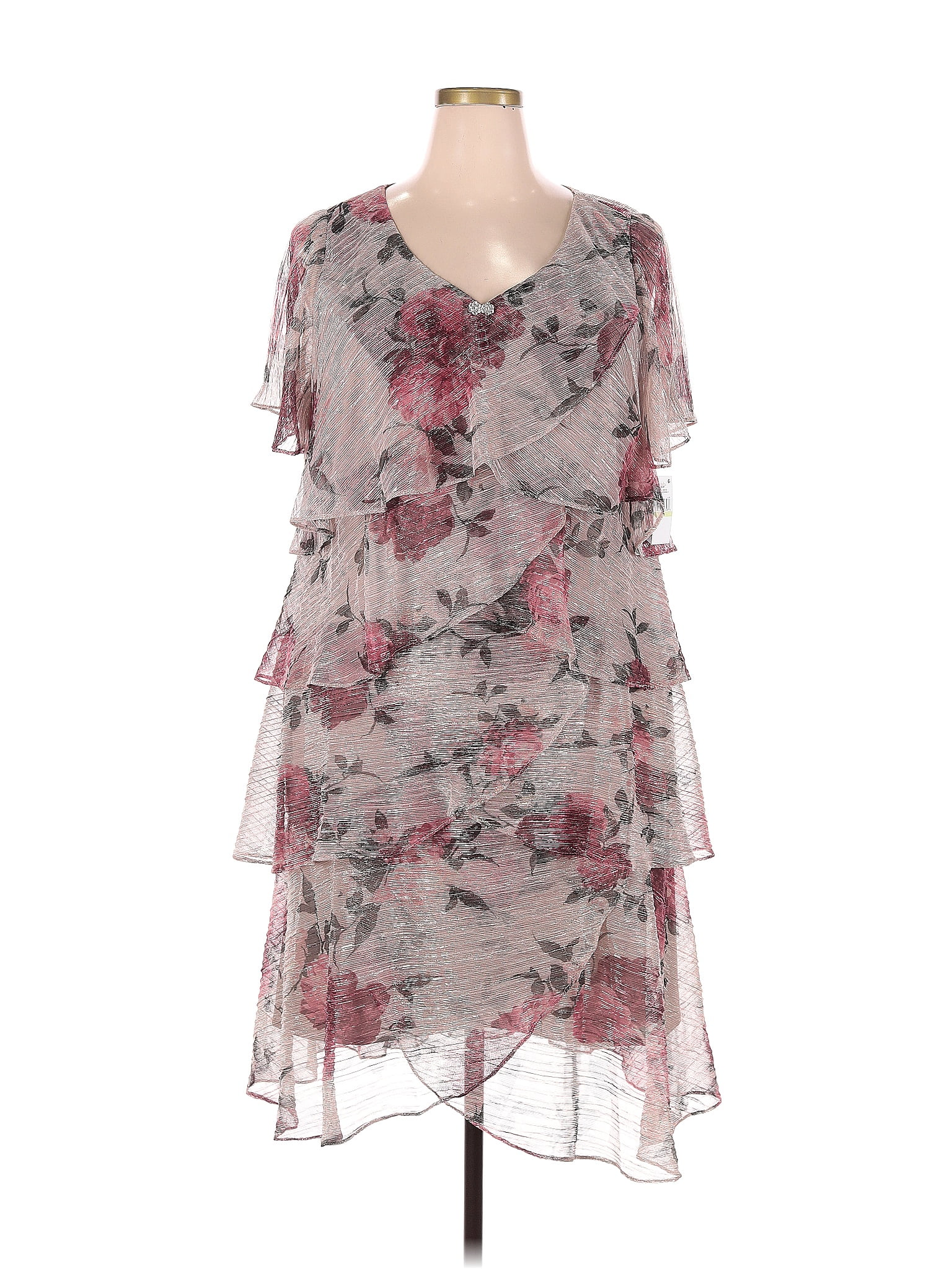fitted white dress group-CMOB121USG Color:CHAMPAGNE_A Modest Midi Dress for