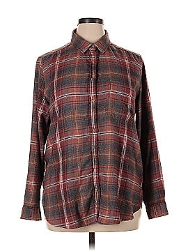 American Eagle Outfitters Long Sleeve Button-Down Shirt (view 1)