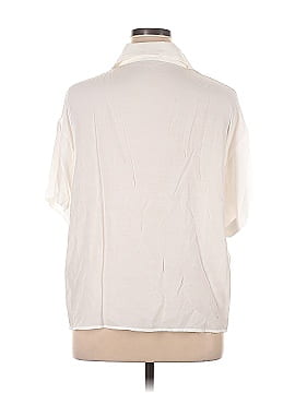 Shein Curve Short Sleeve Button-Down Shirt (view 2)