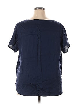 Isaac Mizrahi New York Short Sleeve Blouse (view 2)