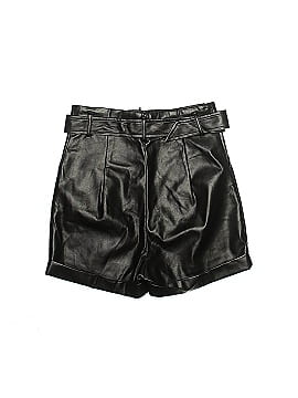 Lulus Faux Leather Shorts (view 2)