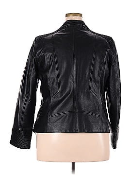 City Chic Faux Leather Jacket (view 2)