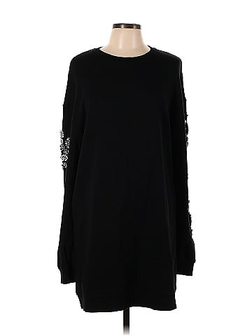 McQ Alexander McQueen Crystal-Embellished Sweatshirt Dress (view 1)