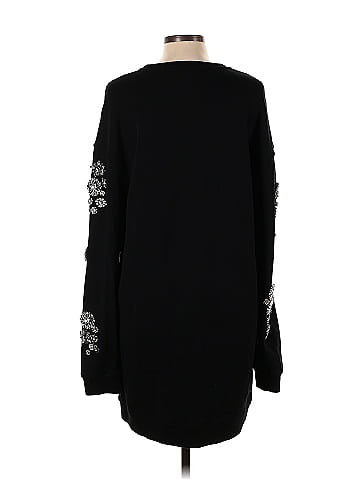 McQ Alexander McQueen Crystal-Embellished Sweatshirt Dress (view 2)