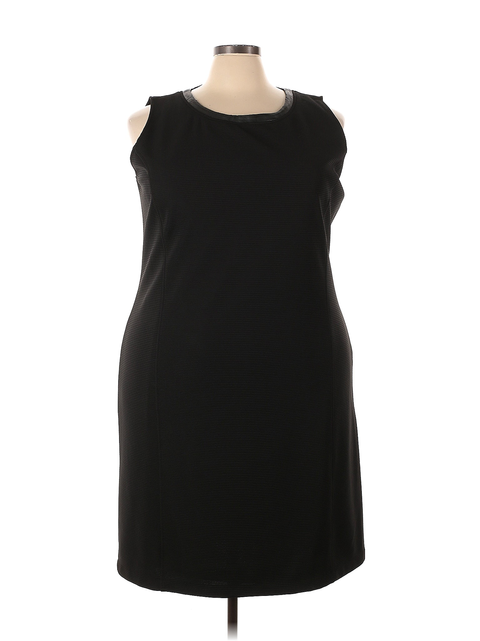 Jones New York Collection Solid Black Casual Dress Size 3X (Plus) - 65% ...