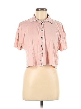 Topshop Short Sleeve Button-Down Shirt (view 1)