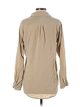 Equipment Long Sleeve Silk Top (view 2)