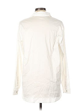Joan Vass Long Sleeve Button-Down Shirt (view 2)