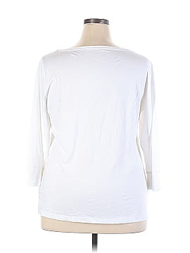 T by Talbots 3/4 Sleeve T-Shirt (view 2)