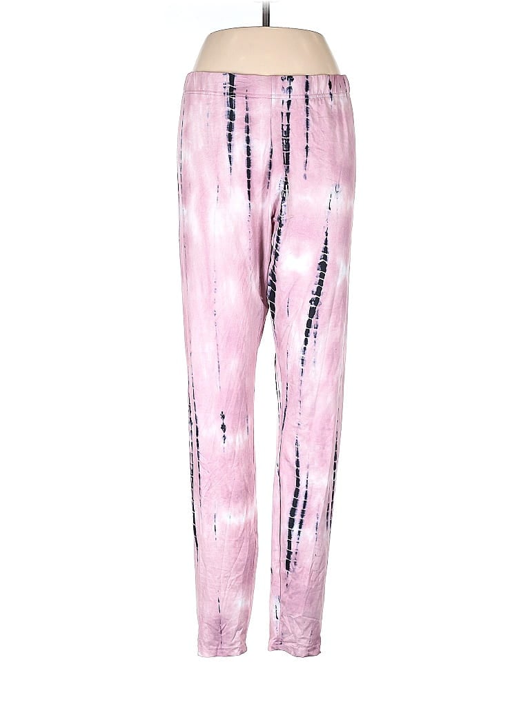 SHEIN CURVE Pre-owned Leggings In Pink
