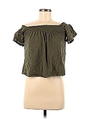 Express One Eleven Short Sleeve Blouse