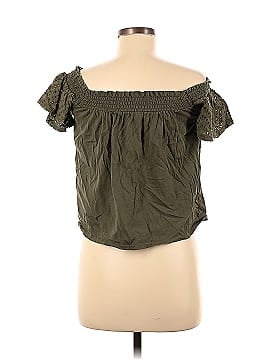Express One Eleven Short Sleeve Blouse (view 2)