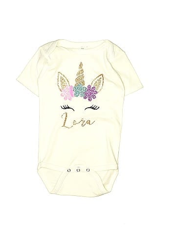 Laughing Giraffe Short Sleeve Onesie (view 1)