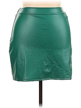 No Comment Faux Leather Skirt (view 1)