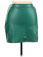 No Comment Faux Leather Skirt