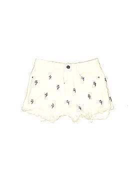 Simple Society Hearts Stars Polka Dots Gray Denim Shorts Size 7