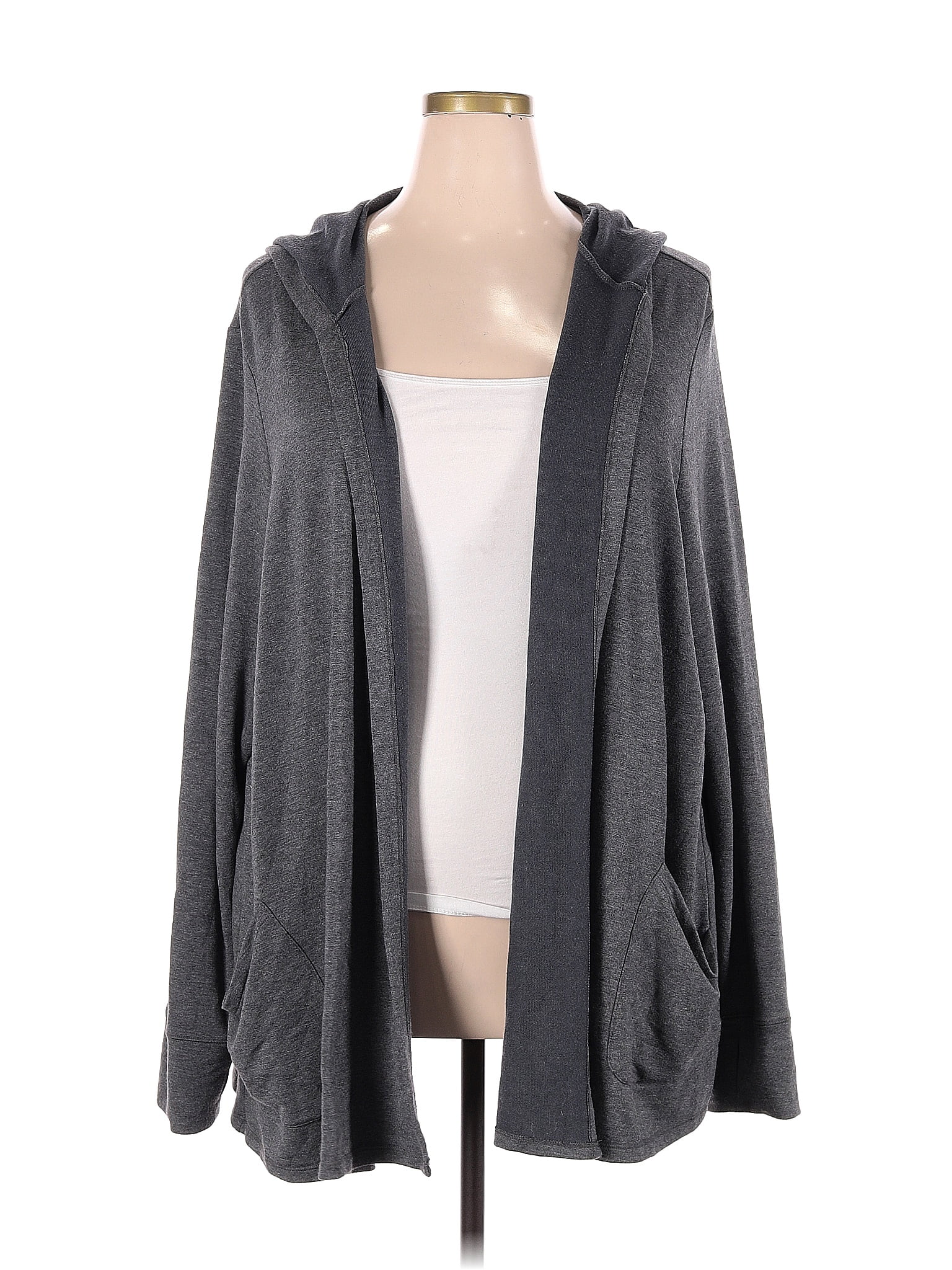 Belle By Kim Gravel Gray Cardigan Size 3X (Plus) - 67% off | ThredUp