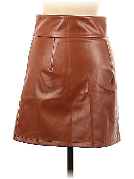 Shein Faux Leather Skirt (view 2)