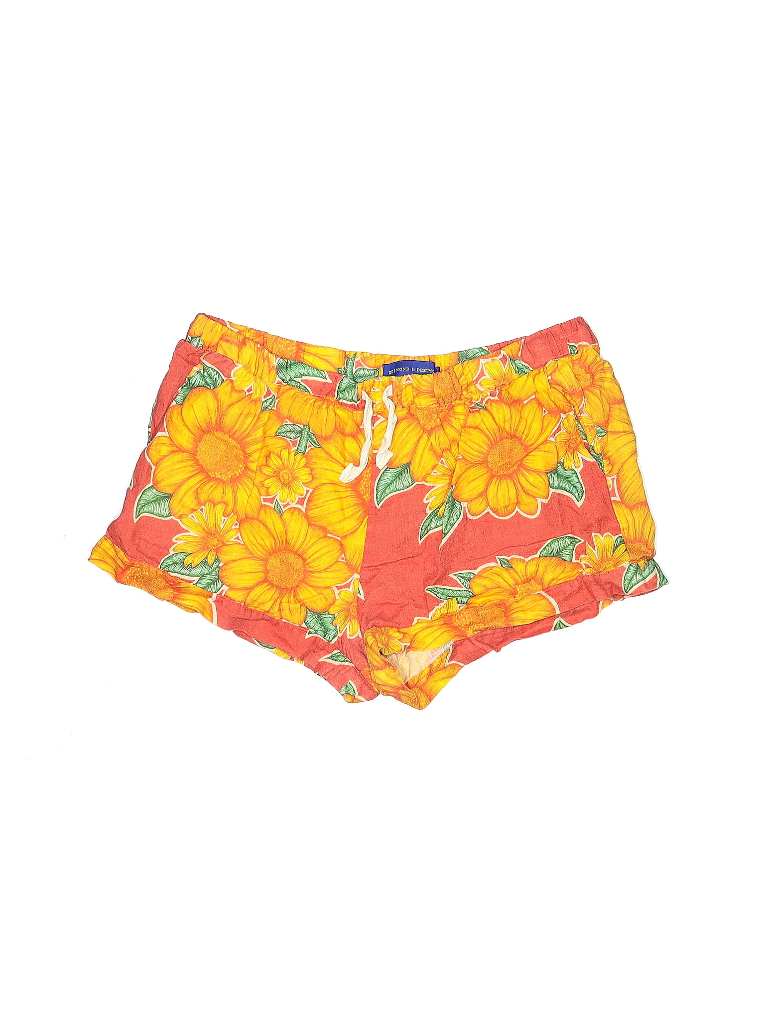 Desmond & Dempsey 100 Linen Floral Motif Paisley Floral Tropical