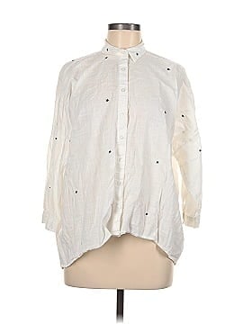 Zara Basic Long Sleeve Button-Down Shirt (view 1)