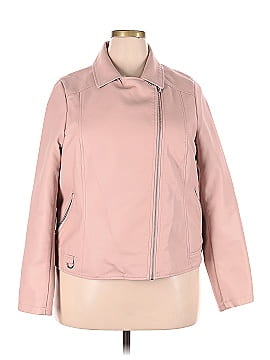 M&S Collection Faux Leather Jacket (view 1)