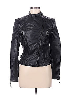 Zara Basic Faux Leather Jacket (view 1)