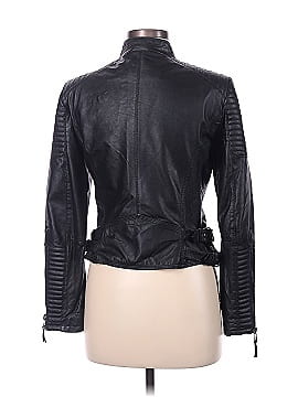 Zara Basic Faux Leather Jacket (view 2)