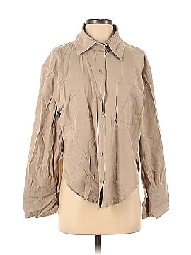 BEIGE BOTANY Long Sleeve Button-Down Shirt (view 1)
