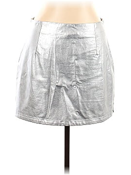 Zara Basic Faux Leather Skirt (view 1)