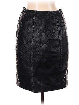 White House Black Market Leather Skirt (view 2)