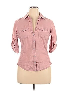 James Perse Short Sleeve Button-Down Shirt (view 1)