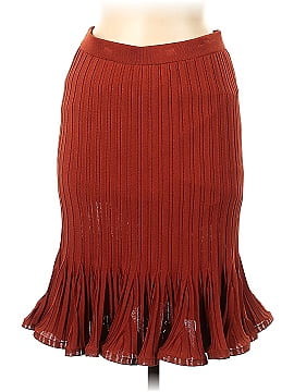 Givenchy Pleated Rib-Knit Casual Skirt (view 1)