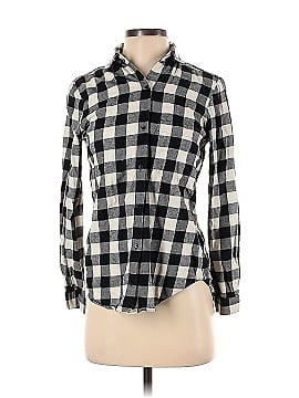 Zara Basic Long Sleeve Button-Down Shirt (view 1)