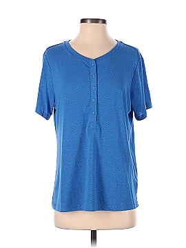 Candace Cameron Bure Short Sleeve Henley (view 1)