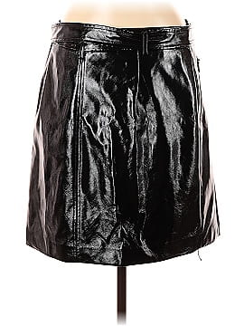 Karl Lagerfeld Paris Faux Leather Skirt (view 2)