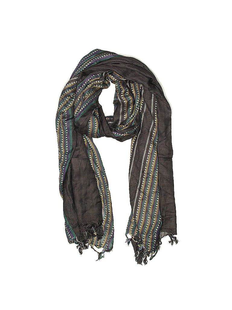 Pre-owned Assorted Brands Scarf In Gray